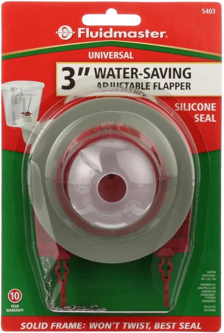 Red 3-Inch Universal Chemical Resistant Toilet Flapper