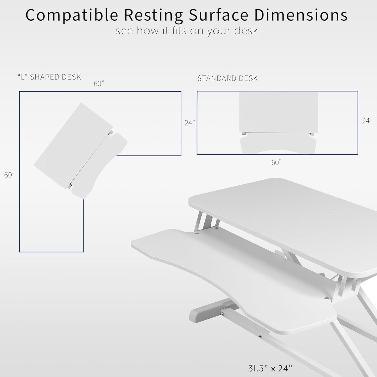 VIVO Height Adjustable Standing Desk Converter (DESK-V000K series)