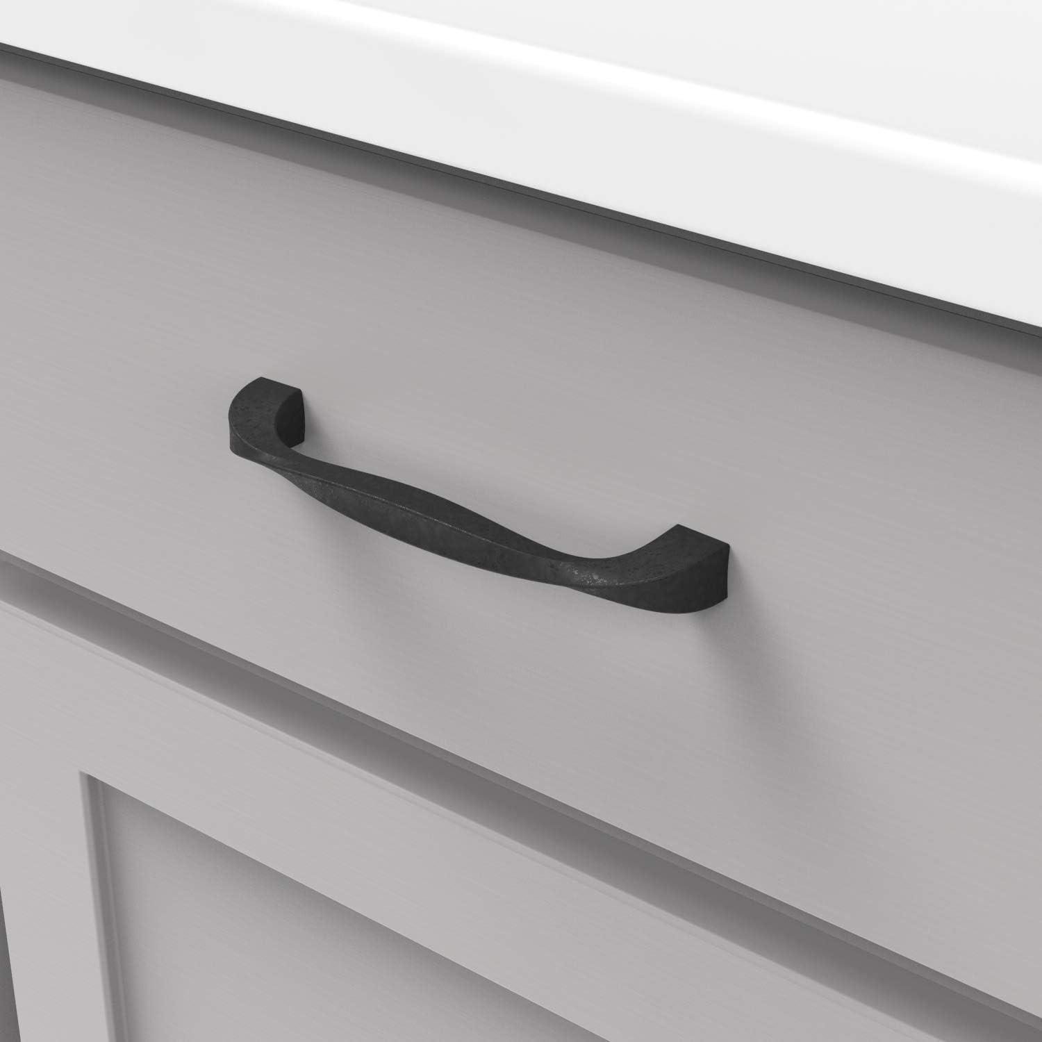 Twist Kitchen Cabinet Handles, Solid Core Drawer Pulls for Cabinet Doors