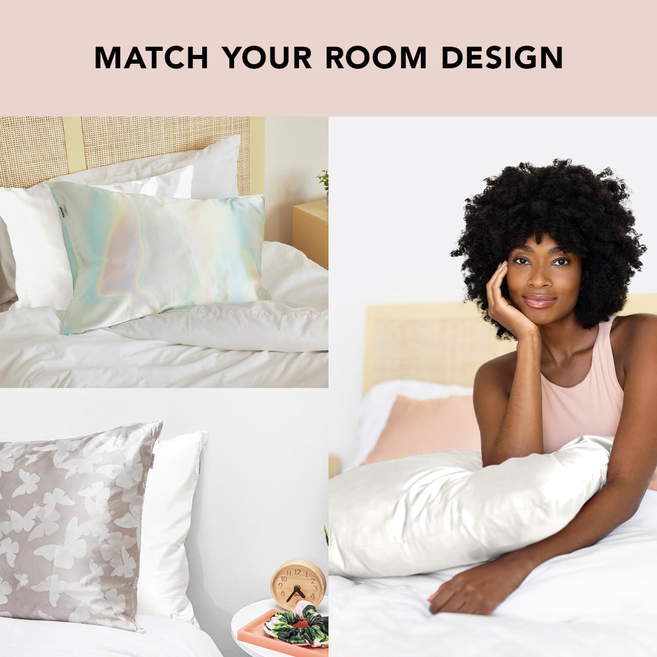 Kitsch 600 Thread Count Satin Pillowcases, King, 2 Count