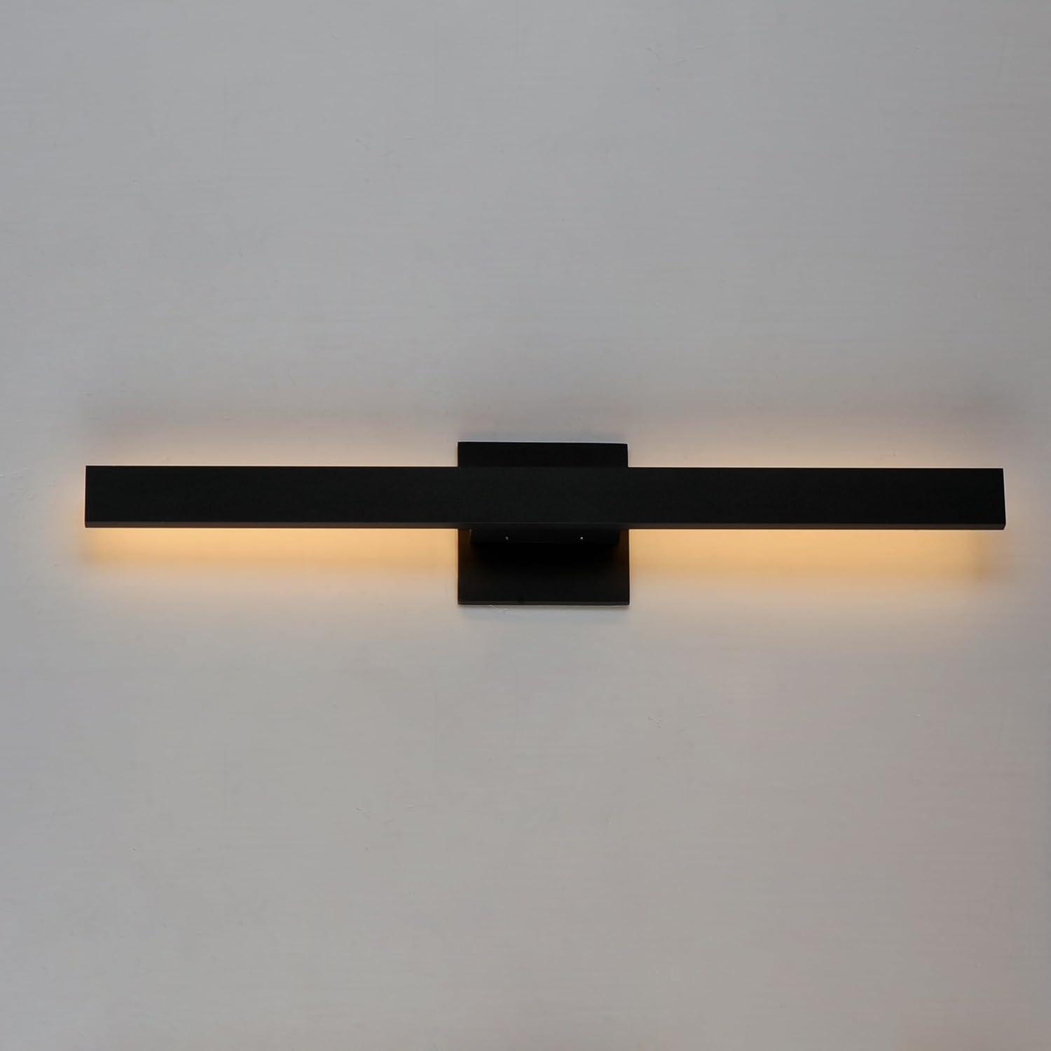 24 Inch 13W 2 Led Outdoor Wall Sconce-Black Finish Et2 Lighting E41343-Bk