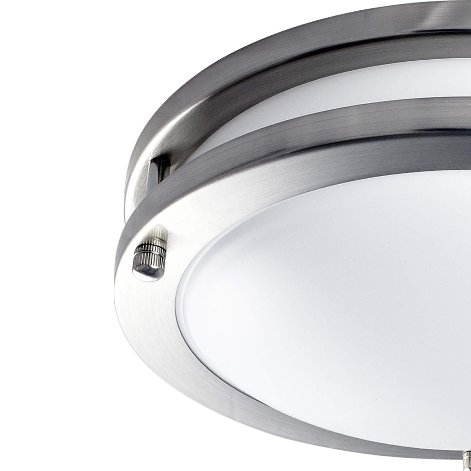Luxrite 10 Inch Dimmable LED Flush Mount Ceiling Light, 14W, Variable Color Temperature, 1050 Lumens