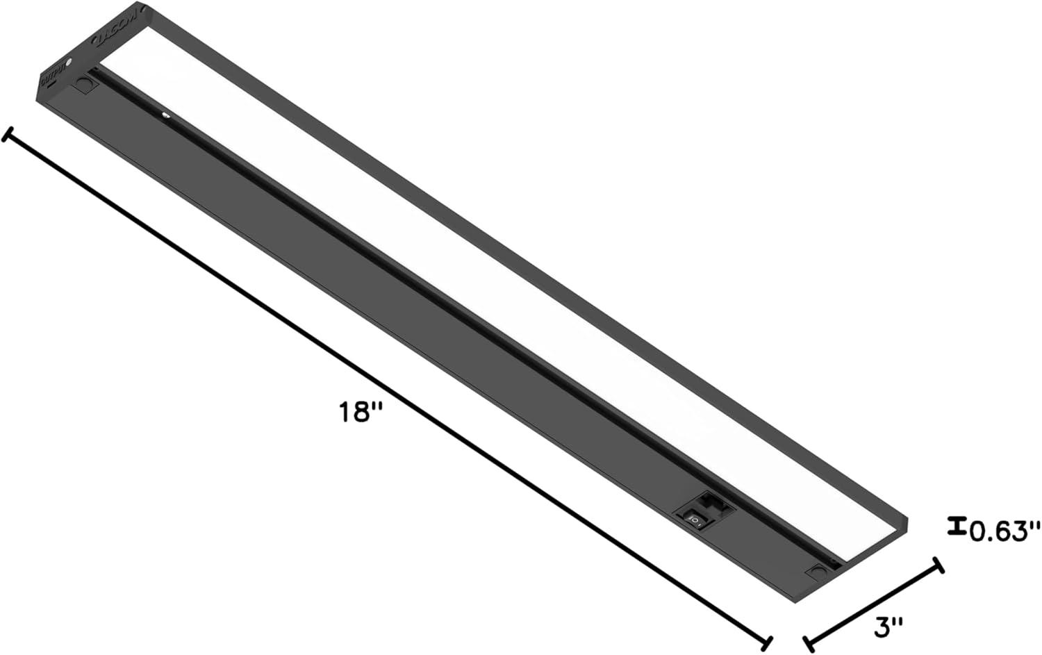 LAGOM 18" Direct Wire Dimmable LED Under Cabinet Lights, Selectable 2700K/4000K/5000K