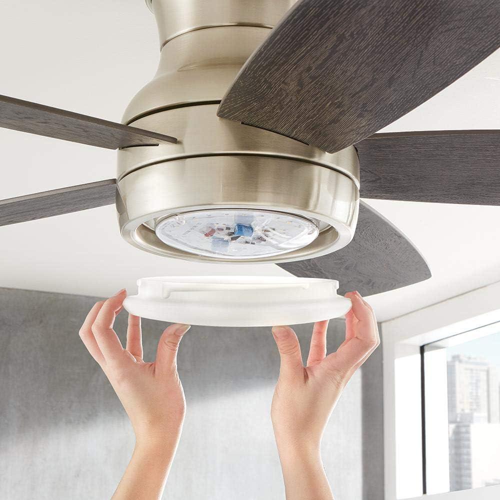 Home Decorators Collection Ashby Park 52 in. Integrated LED Brushed Nickel Ceiling Fan with Light Kit and Remote Control Color Changing Technology