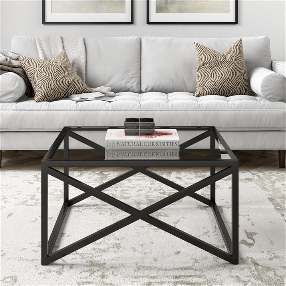 Henn&Hart Square Black Bronze Coffee Table