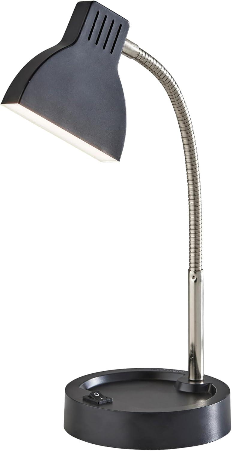 Adesso Slender Desk Lamp: Energy-Efficient 4W LED, Adjustable Gooseneck, ETL Listed, Modern Style