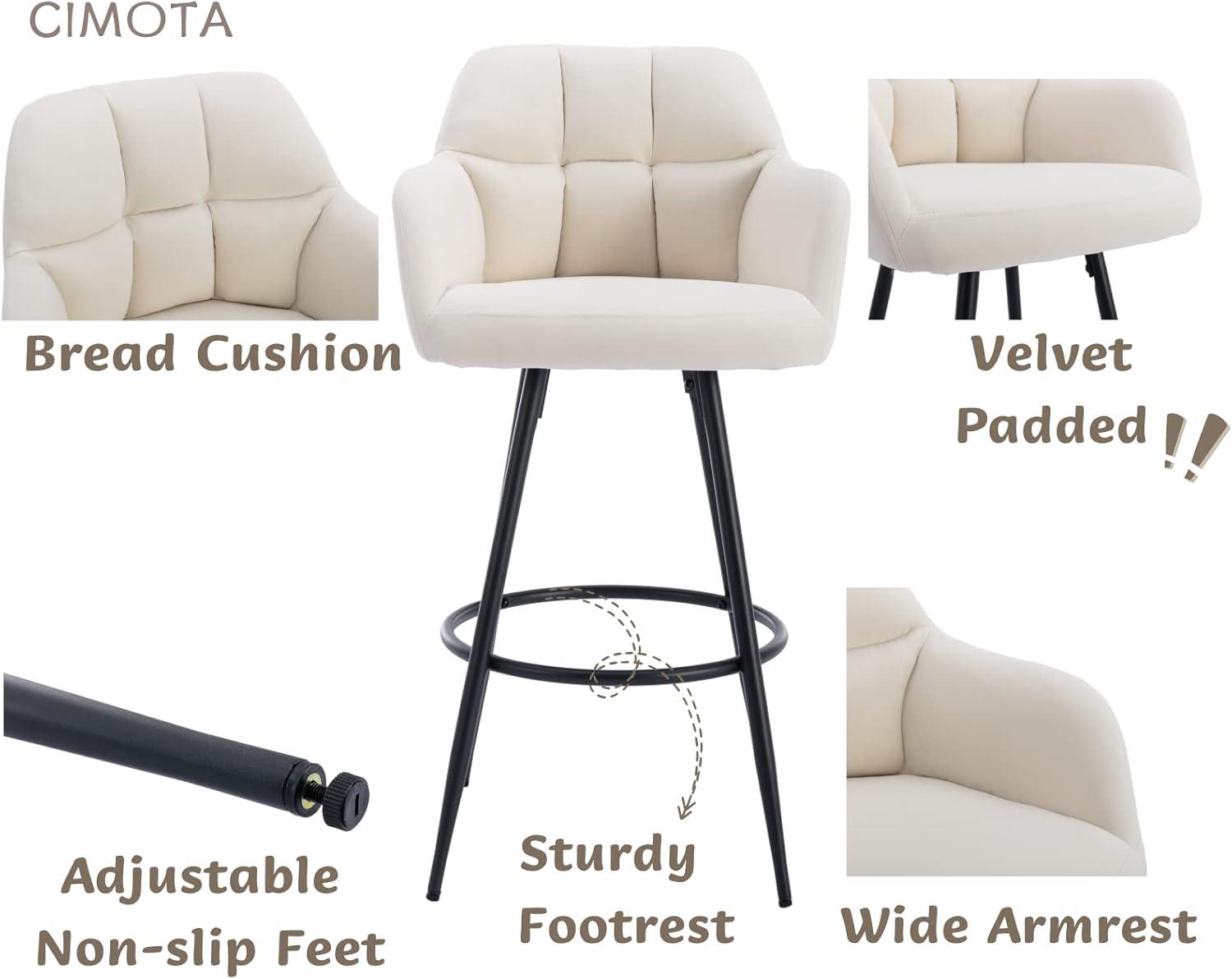 Irelyn PU Upholstered 30'' Bar Stool