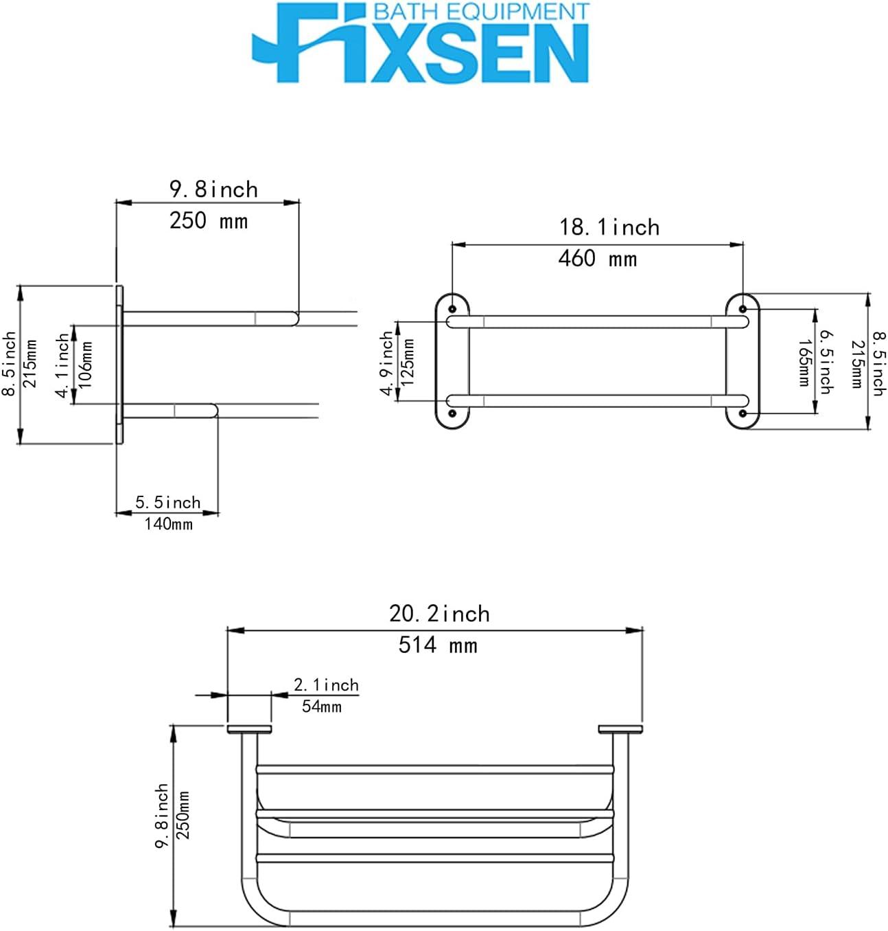 BATH EQUIPMENT FIXSEN 2 Wall Towel Rack YJJ001-C