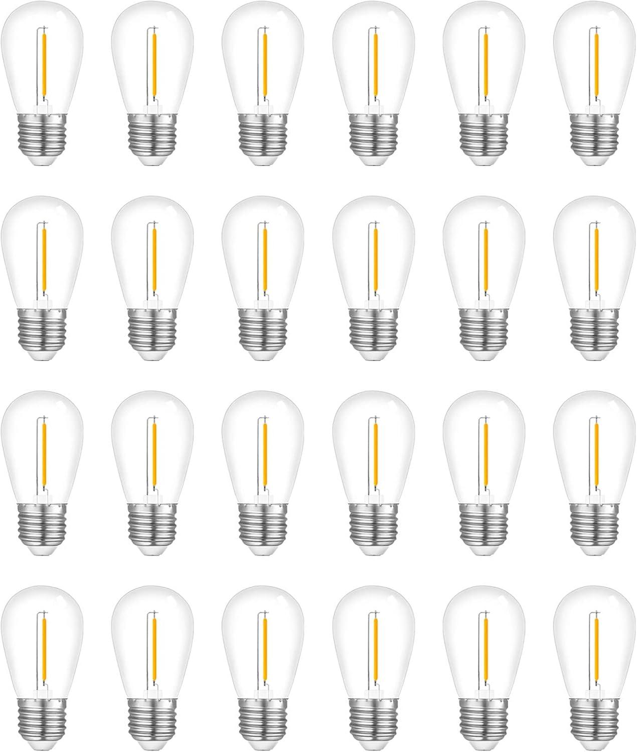 Dimmable LED S14 Vintage Edison Bulbs for Outdoor String Lights