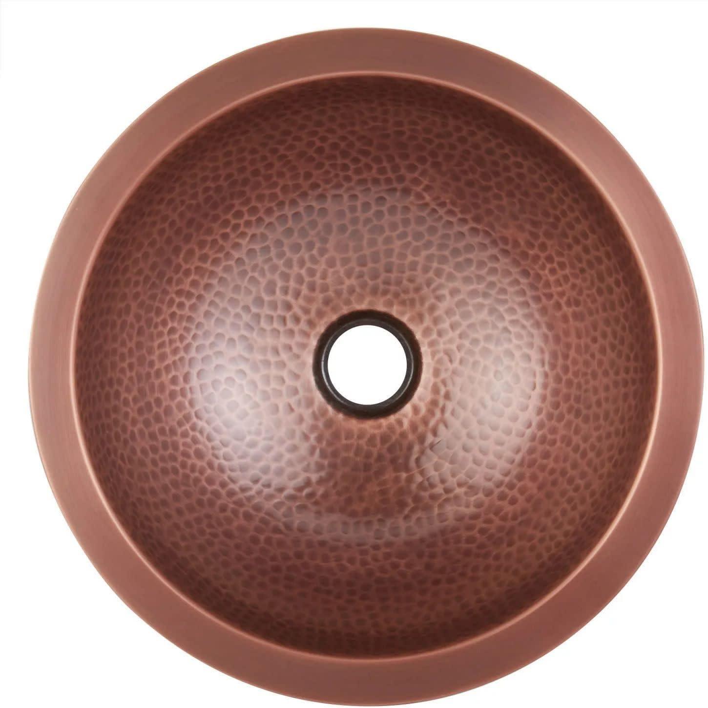 Rozel 14" Hammered Copper Drop-In/Undermount Sink