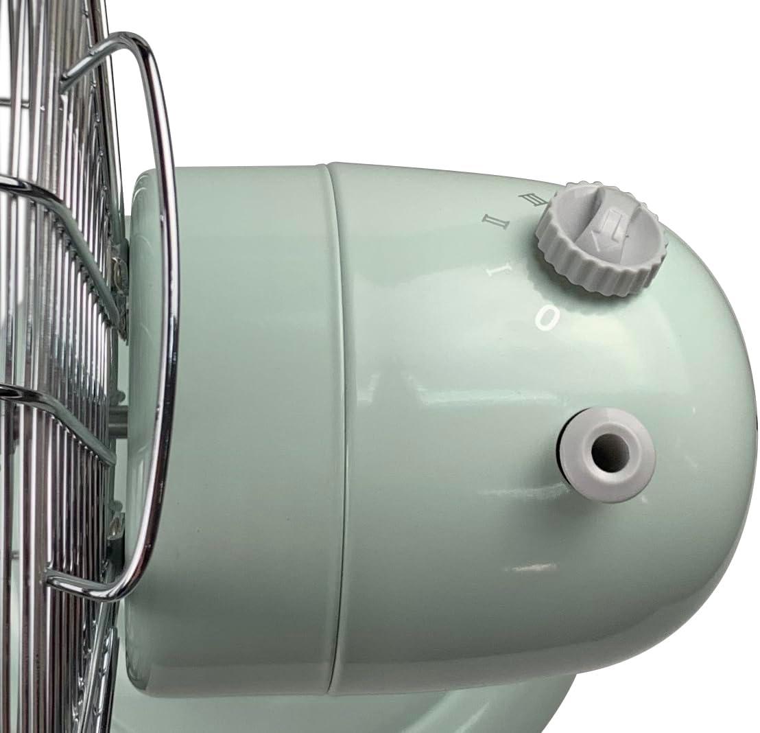 Good Housekeeping Good Housekeeping's All-Metal Retro 3-Speed 12" Oscillating Office Desk Table Fan (Multiple Finishes Available)