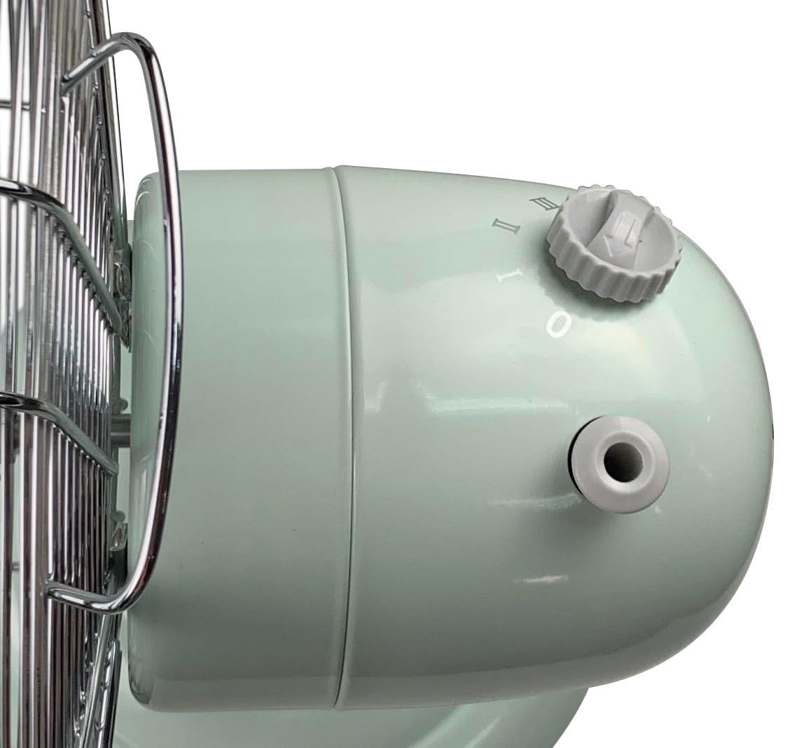 Good Housekeeping Good Housekeeping's All-Metal Retro 3-Speed 12" Oscillating Office Desk Table Fan (Multiple Finishes Available)