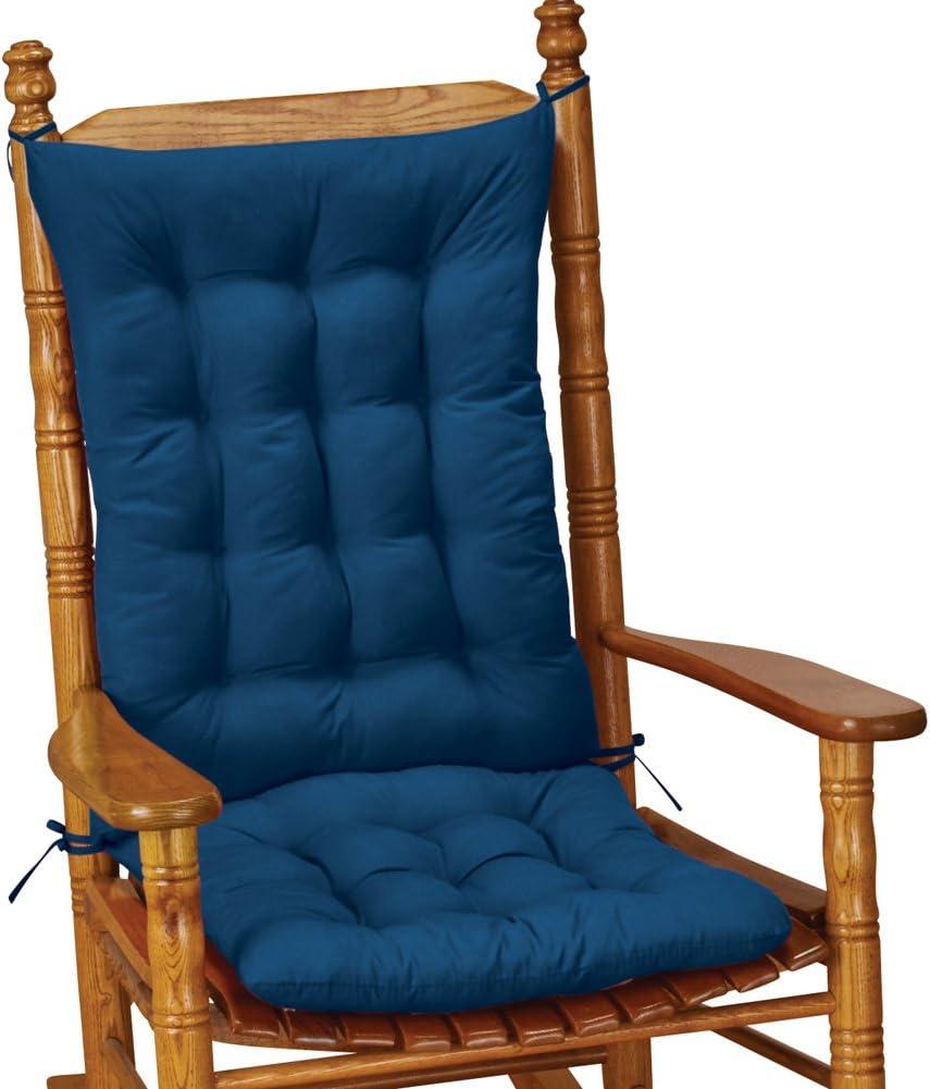 Collections Etc Quilted Rocking Chair Cushion Set 19.5 X 17.5 X 1 Beige