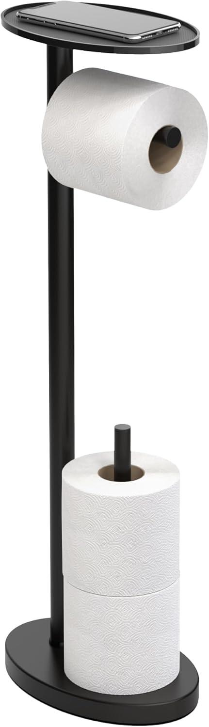 Better Living Products OVO Toilet Caddy Matte Black