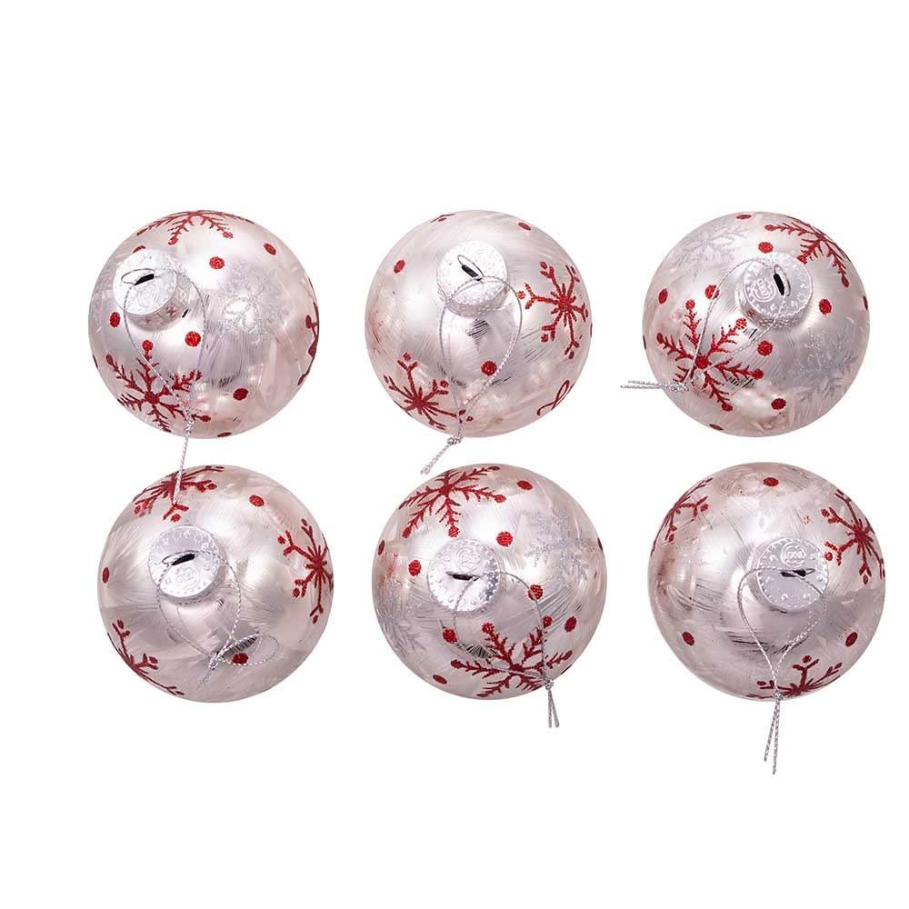 Kurt Adler Glass Christmas Ball Ornament (Set of 6)