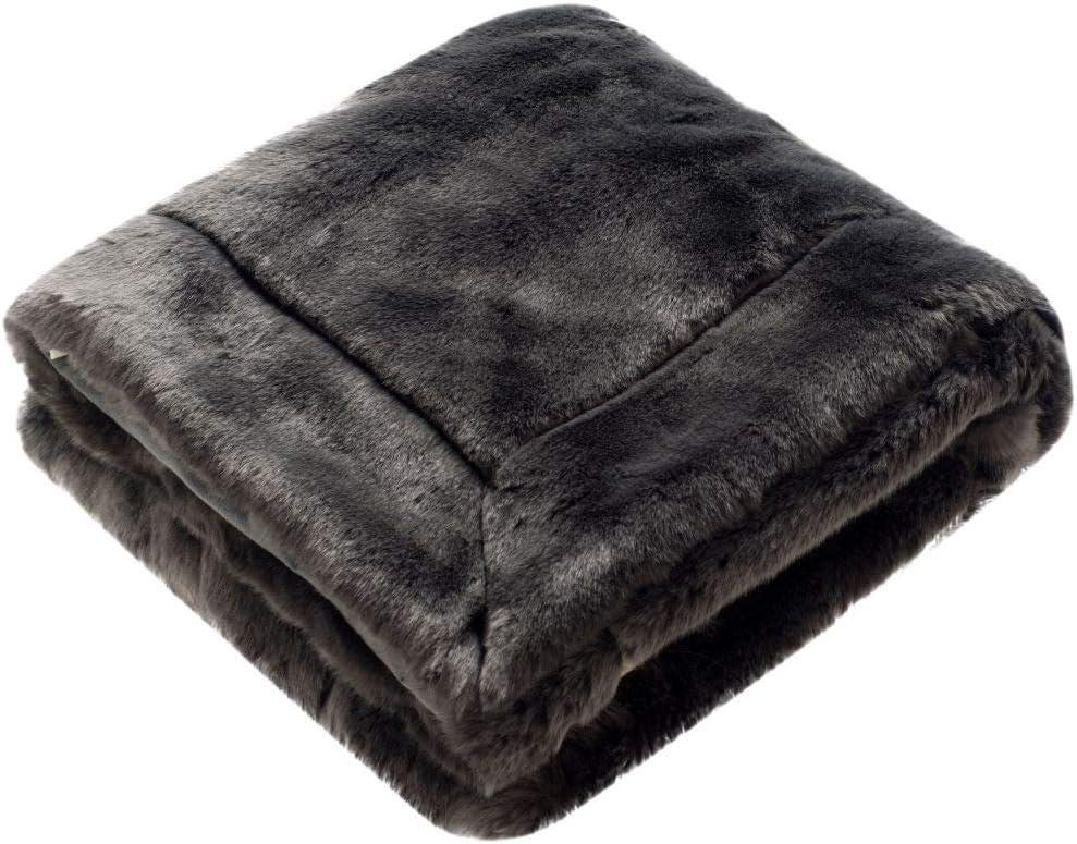 Faux  Fur Throw Blanket - Silver - 50" x 60" - Safavieh .