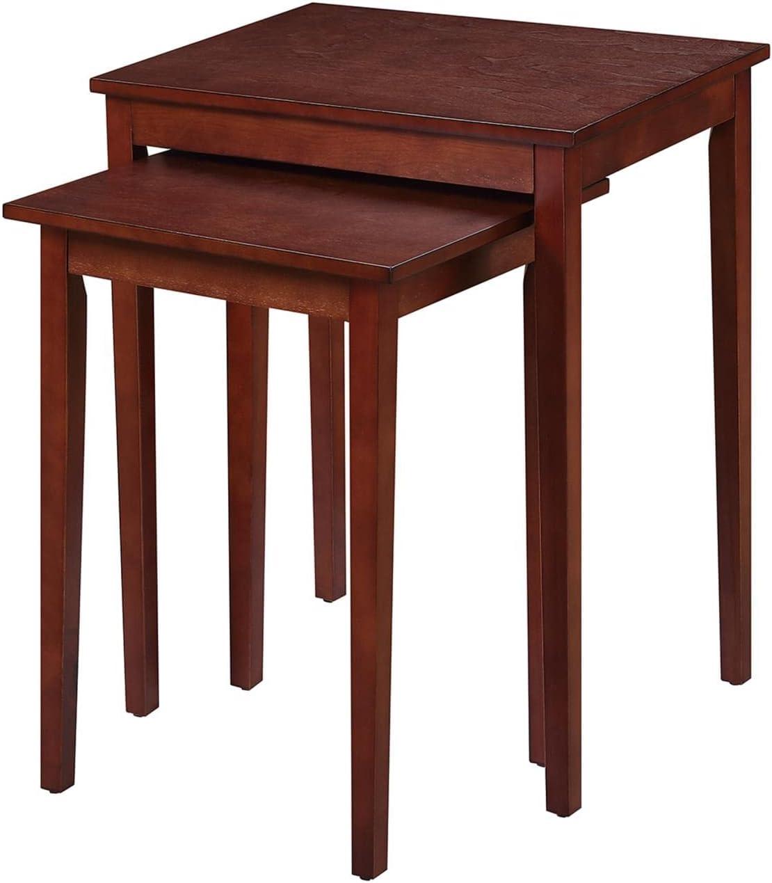 Convenience Concepts American Heritage Nesting End Tables, Mahogany