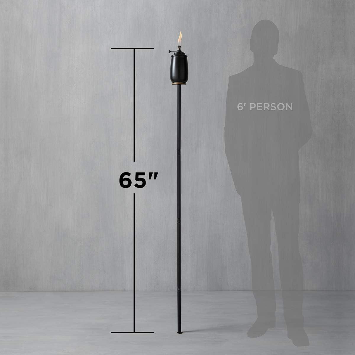 Tiki Black Ceramic 65 in. Kokomo Tabletop Torch