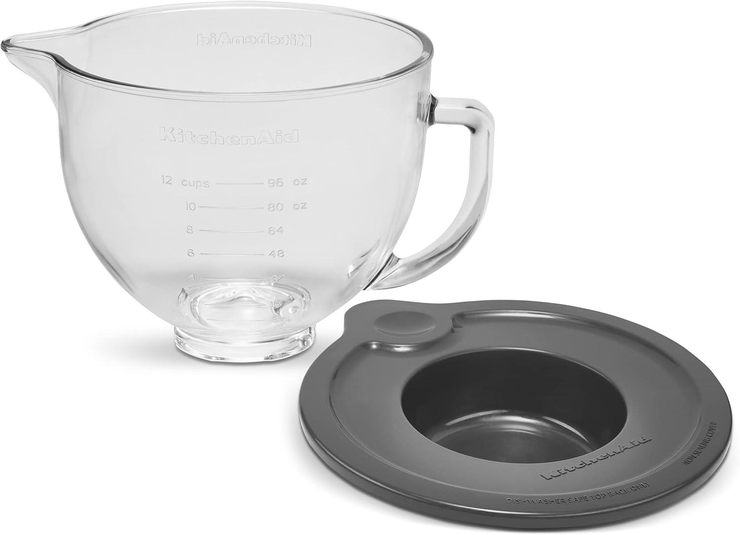 KitchenAid ® Stand Mixer 5-Qt. Glass Mixing Bowl with Measurement Markings and Lid