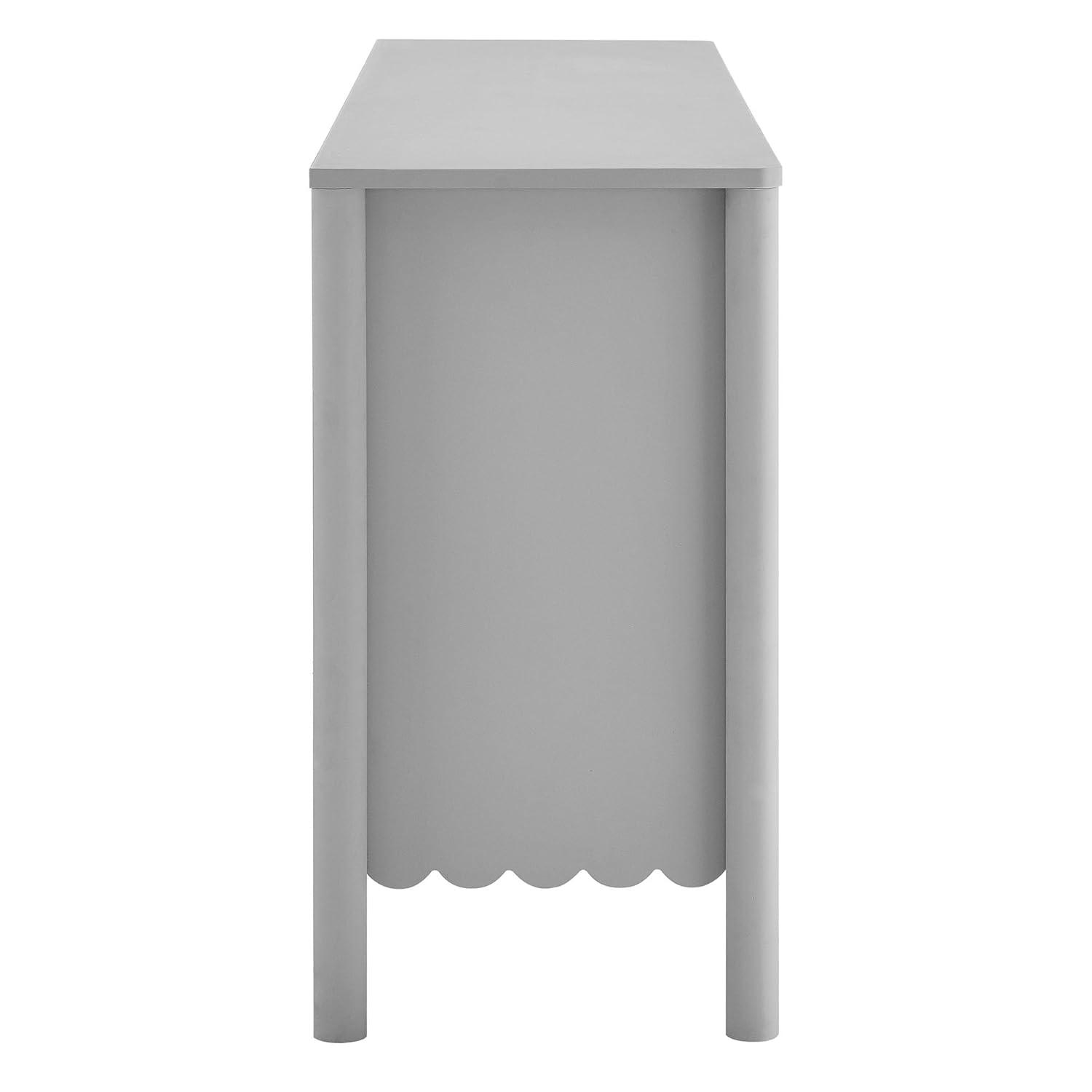 Modway Emmeline 66" 4-Door Scalloped Sideboard Cabinet