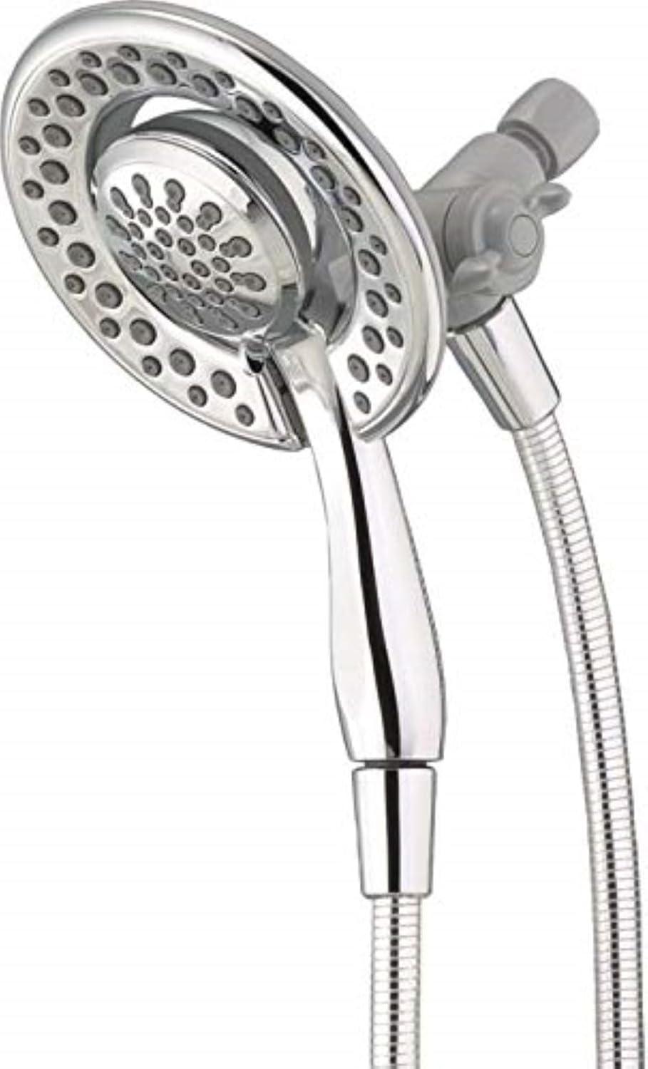 In2ition 2-in-1 Dual Hand Held Shower Head, 3-Spray Detachable Round Shower Head 1.75 GPM