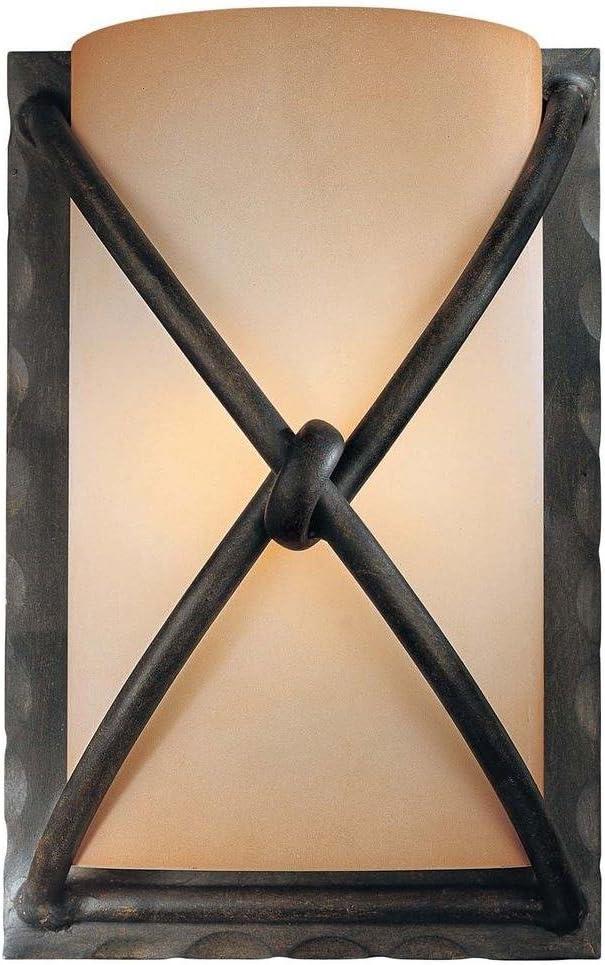 Minka Lavery 1974-1-138 Aspen II 1 Light Wall Sconce in Bronze