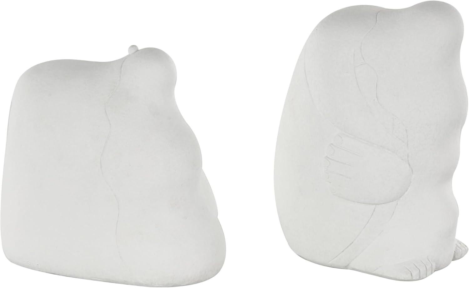 Brayden Studio® Buncie Ceramic Nesting Family People Decorative Cream Sculpture Set