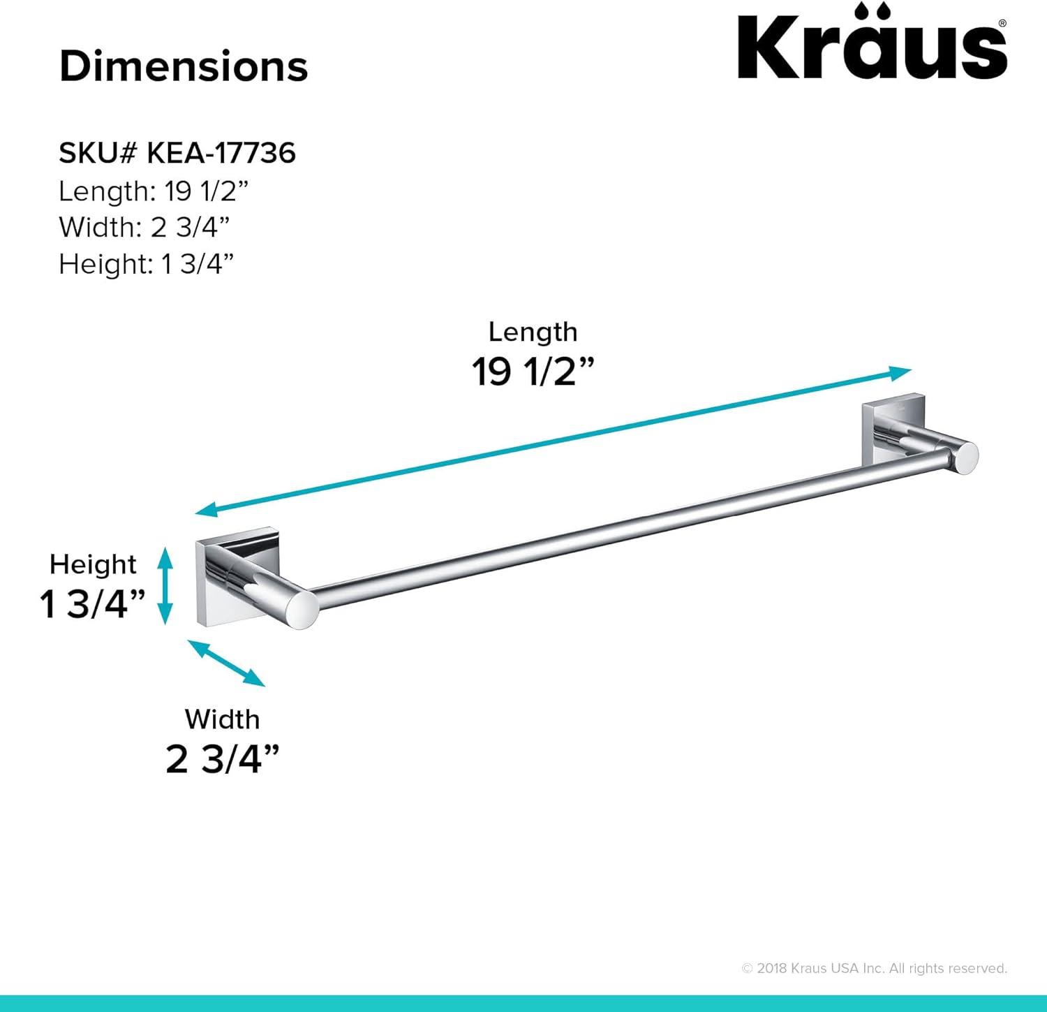 Ventus 18" Wall Mounted Towel Bar