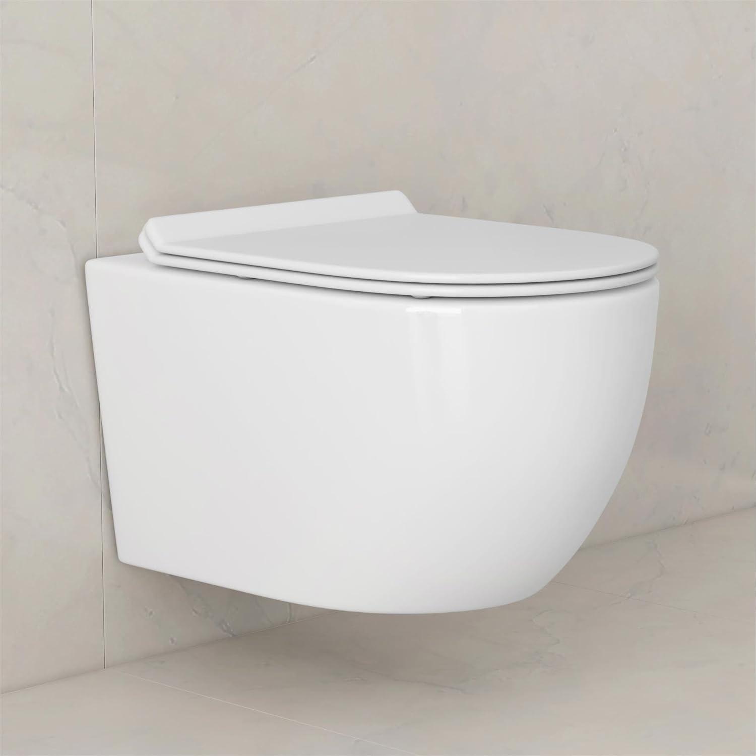 Hampton Elongated Wall Mount Toilet Wall Hung Toilet Bowl