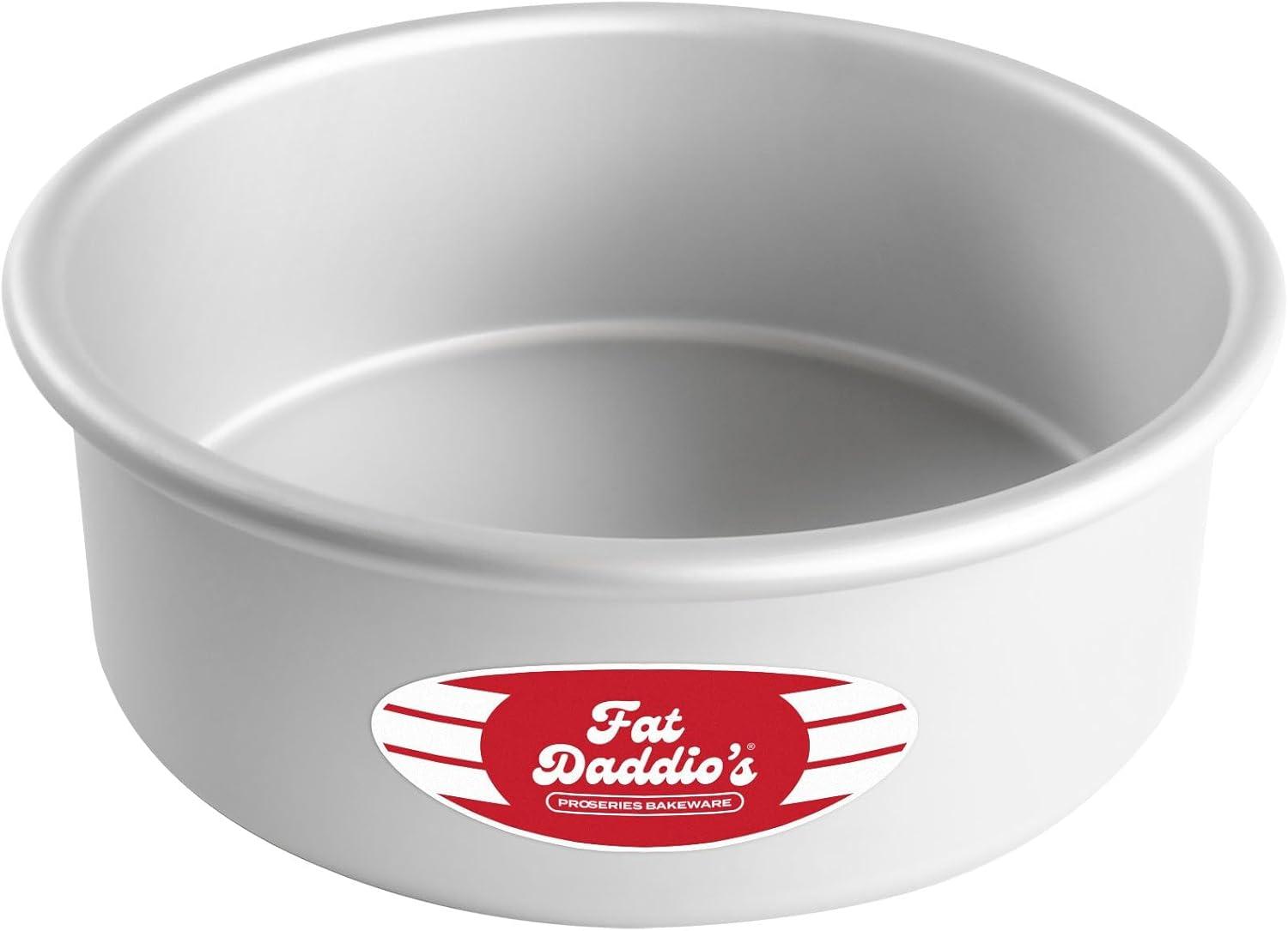 Fat Daddio's 8" x 3" Anodized Aluminum Round Cake Pan