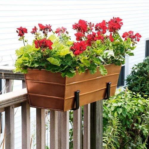 Small Galvanized Metal Rectangular Planter Box - ACHLA Designs