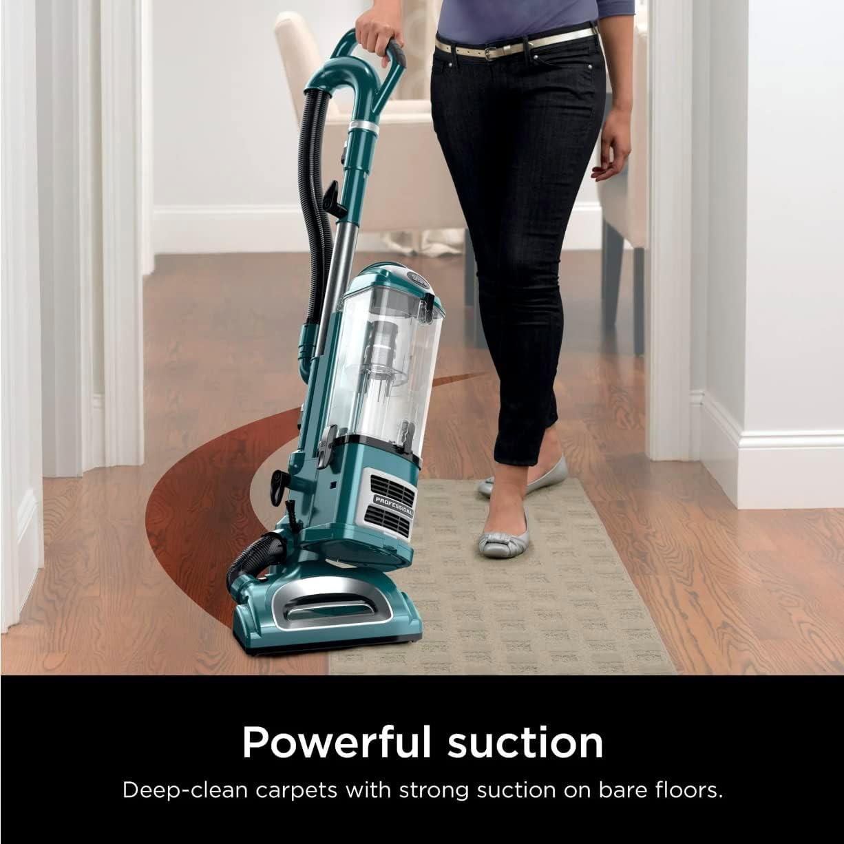 Blue Corded Upright Vacuum with HEPA Filter and Detachable Pod