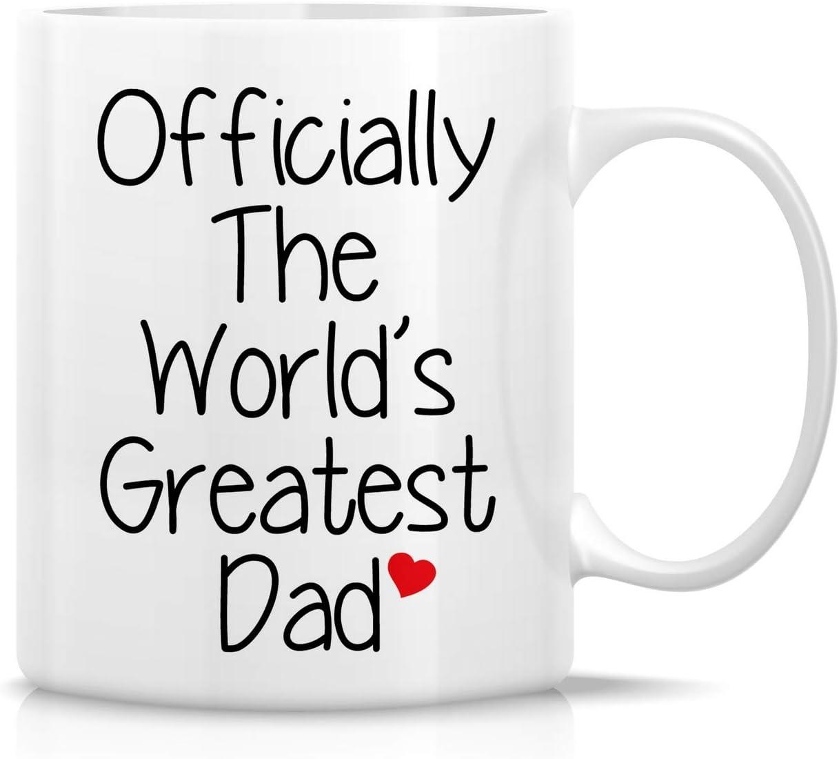 Worlds Greatest Dad Best Father Gift Funny DT White Coffee 11 Oz Mug