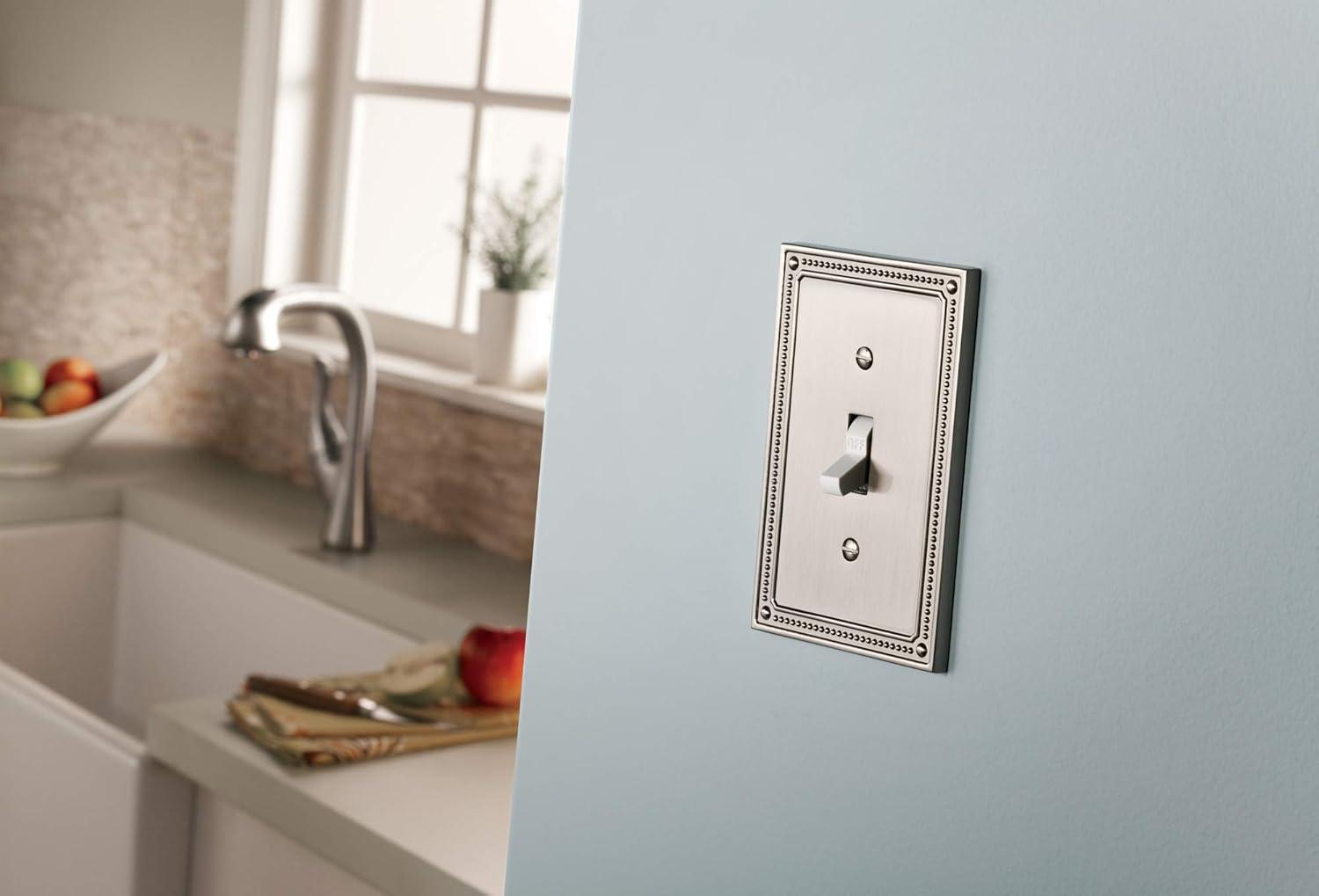 Classic Beaded 3-Gang Toggle Light Switch Wall Plate