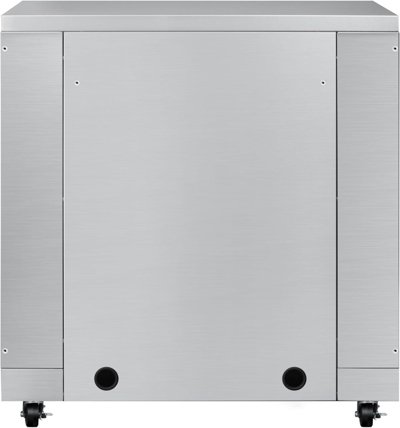 32 in. Outdoor Cabinet Kitchen for Refrigerator in Stainless-Steel (KM-OKS-UCRCAB)