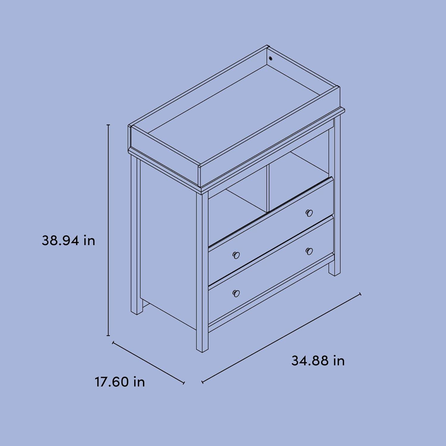 Alpine Changing Table Dresser