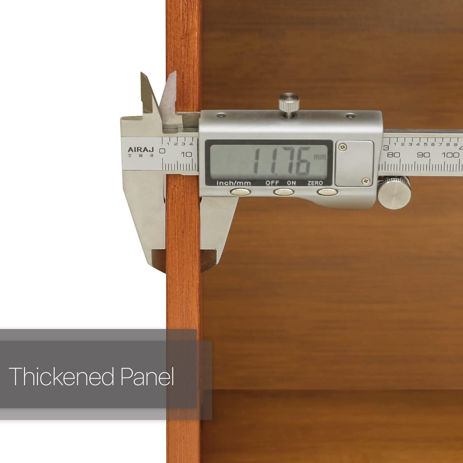 MoNiBloom Bamboo 10 Tiers 30 Pairs Shoe Storage Cabinet, Sneakers Shelf Rack, Brown, for Entryway