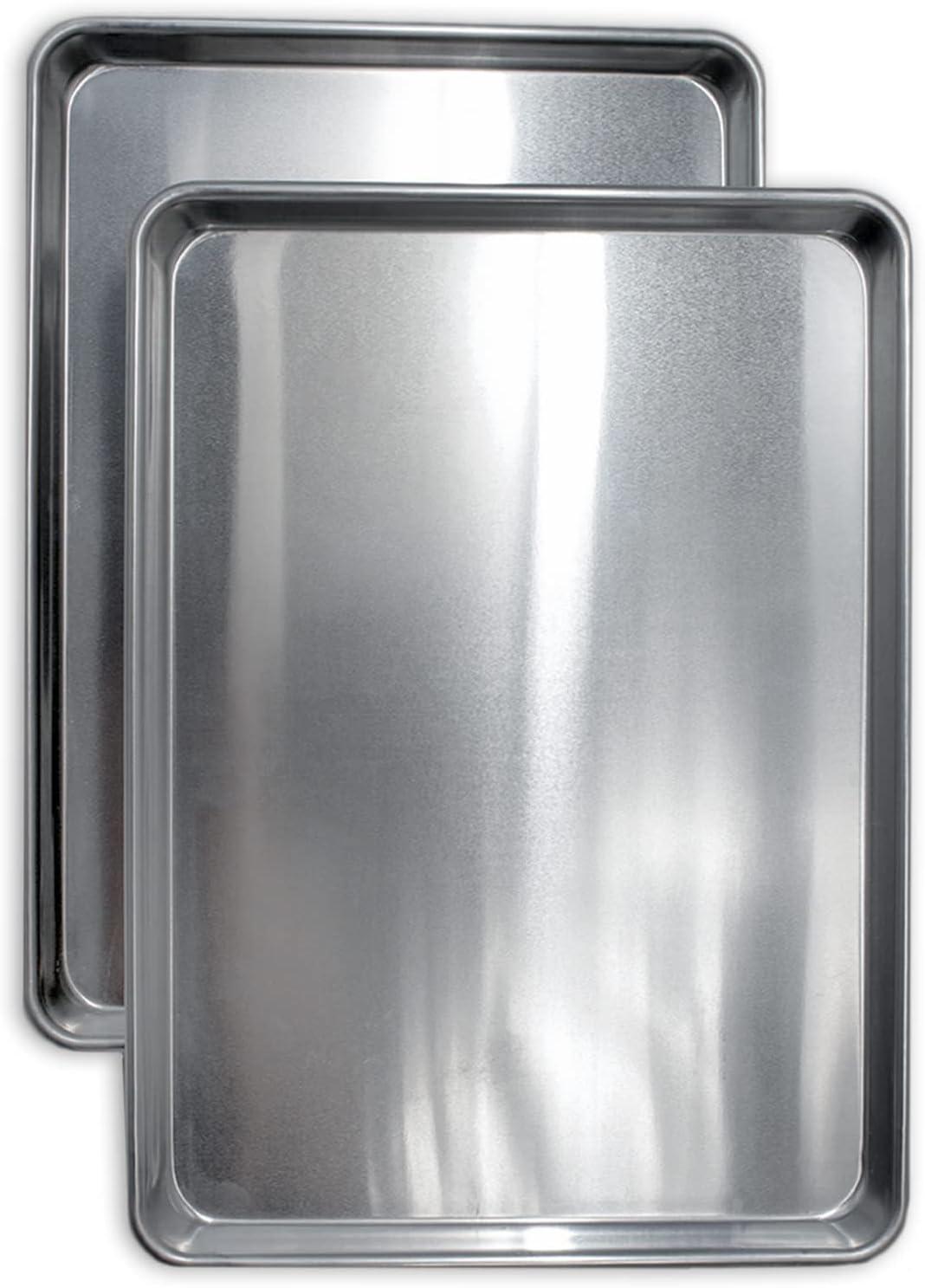 Heavy Duty Aluminum Half Sheet Baking Pan Set