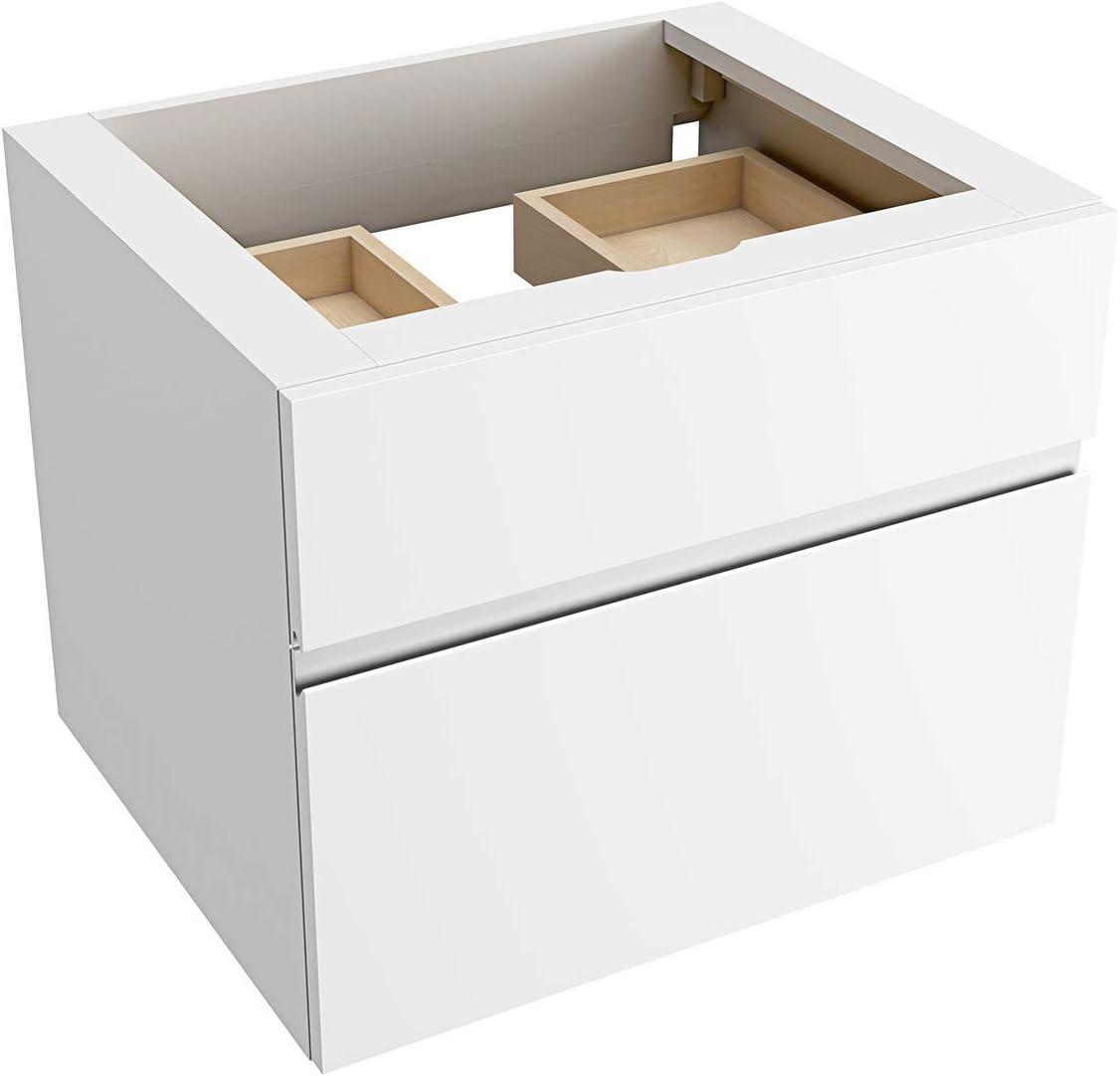 Studio S 24" White Wall-Mounted Single Vanity Cabinet