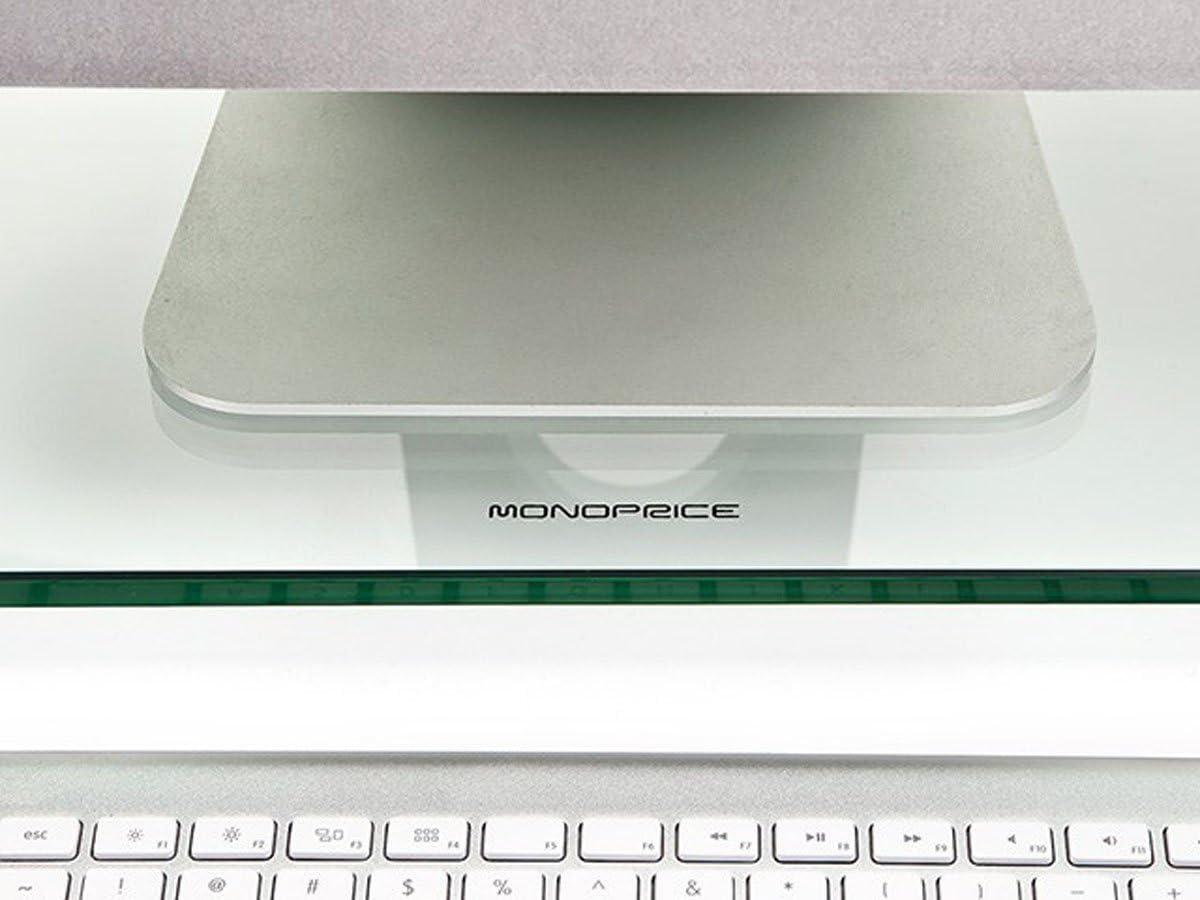 Monoprice Multimedia Desktop Stand 22" x 9.5" - Stand & Riser, Laptop Stand, Desktop TV Stand w/ Height Adjustable Legs - Workstream Collection