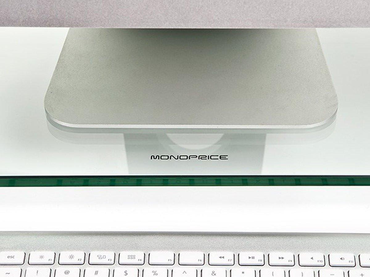 Monoprice Multimedia Desktop Stand 22" x 9.5" - Stand & Riser, Laptop Stand, Desktop TV Stand w/ Height Adjustable Legs - Workstream Collection