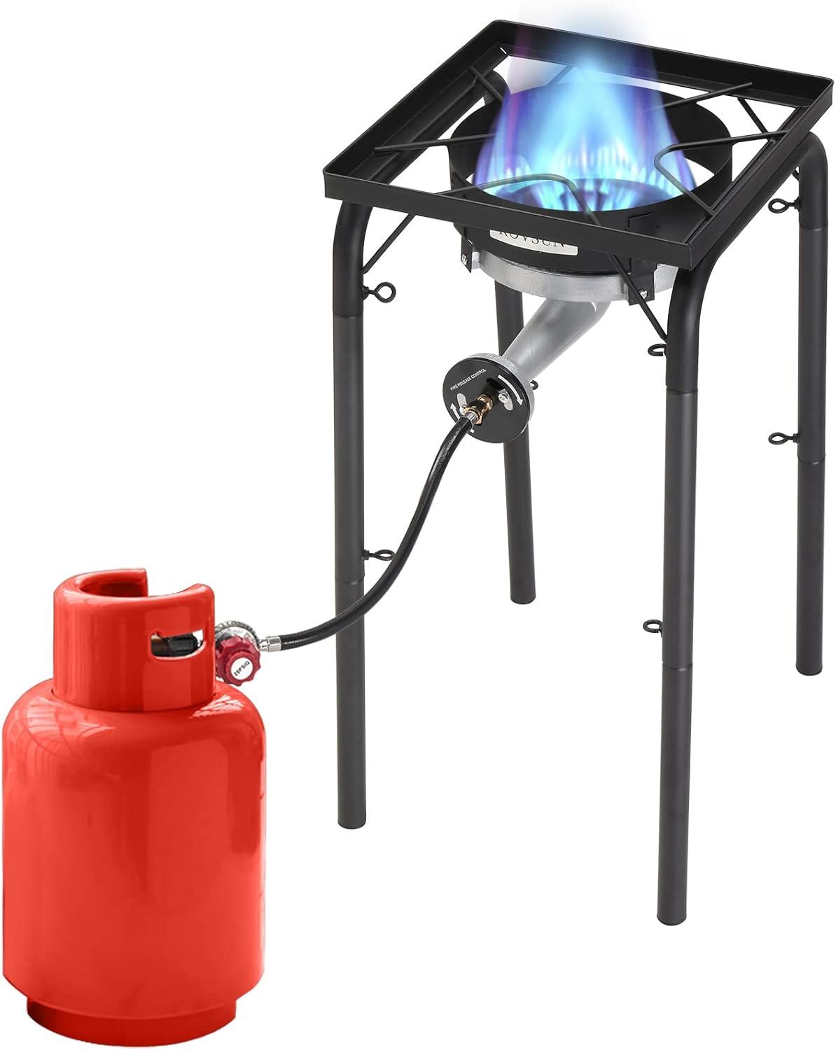 High Pressure Black Cast Iron Single Burner Gas Stove