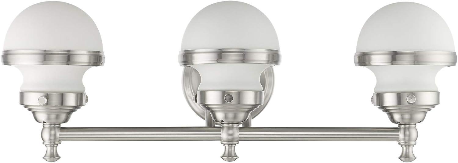 Livex Lighting Oldwick 3 - Light Vanity in  Brushed Nickel