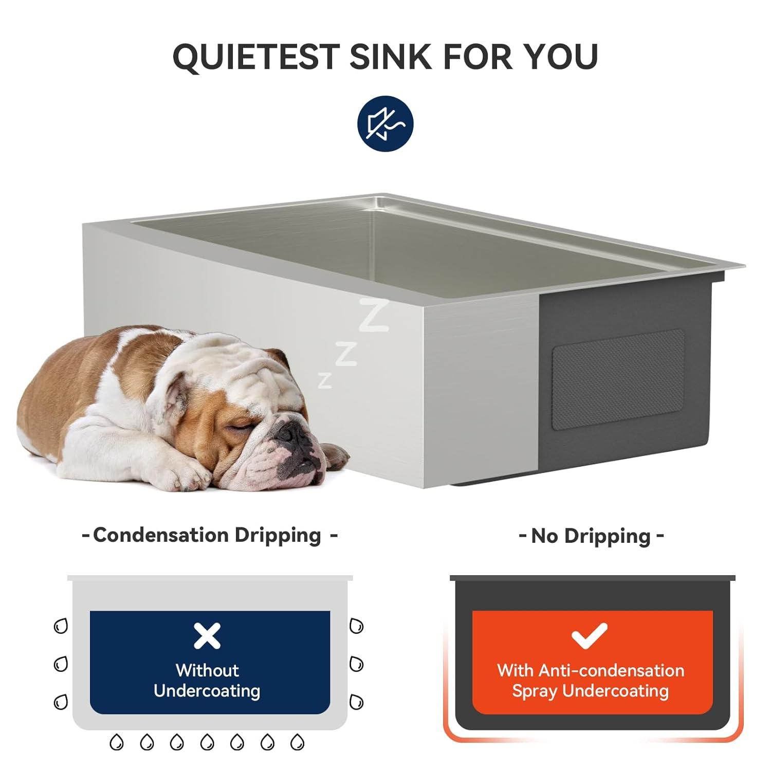 36 Farmhouse Sink Stainless Steel Kitchen Sink Apron Front Ledge Workstation Single Bowl Farm Sink