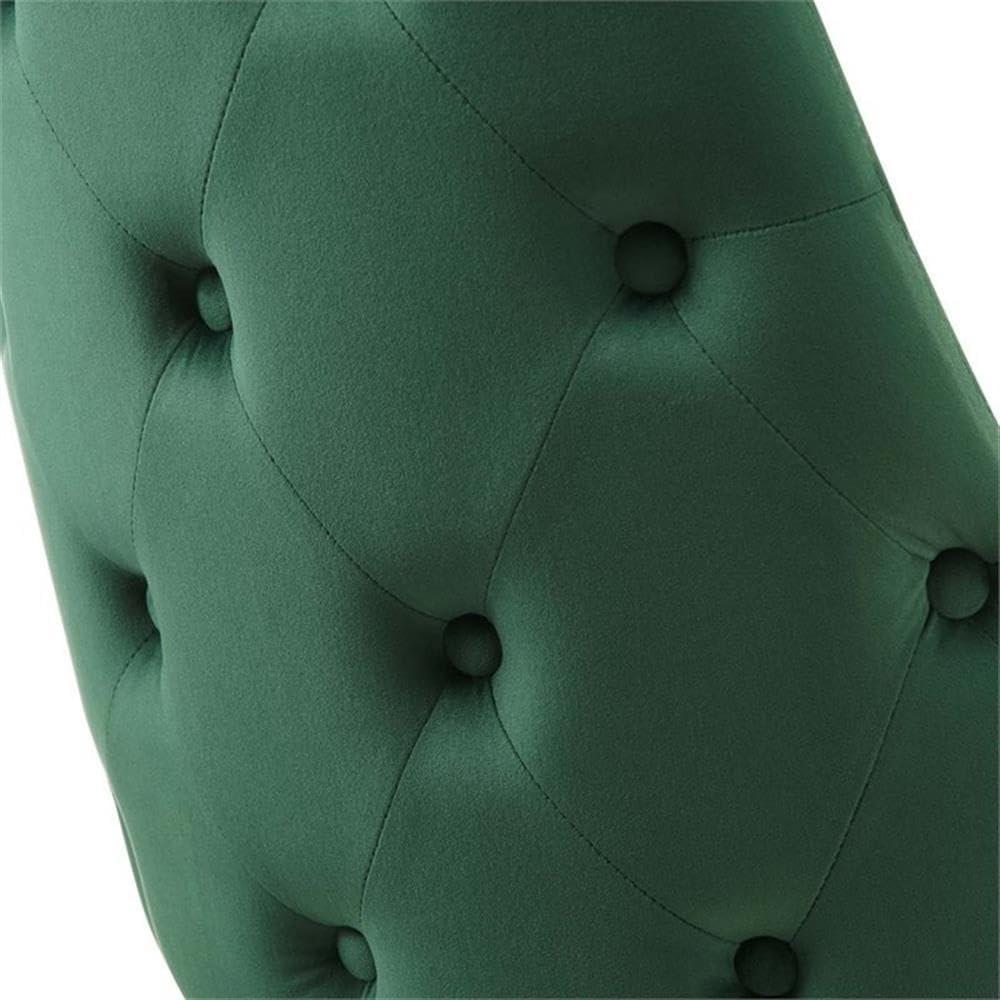 Modway Adorn 17.5" Tufted Performance Velvet Dining Side Chair in Green