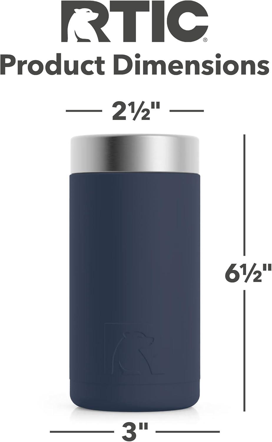 RTIC 16 oz Stainless Steel Insulated Craft Can Cooler, Navy