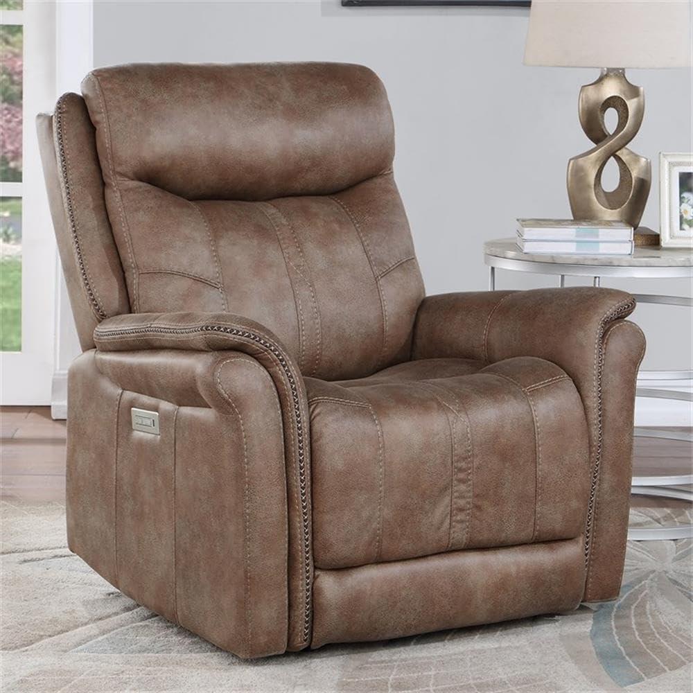 Morrison Power Recliner Camel - Steve Silver Co.