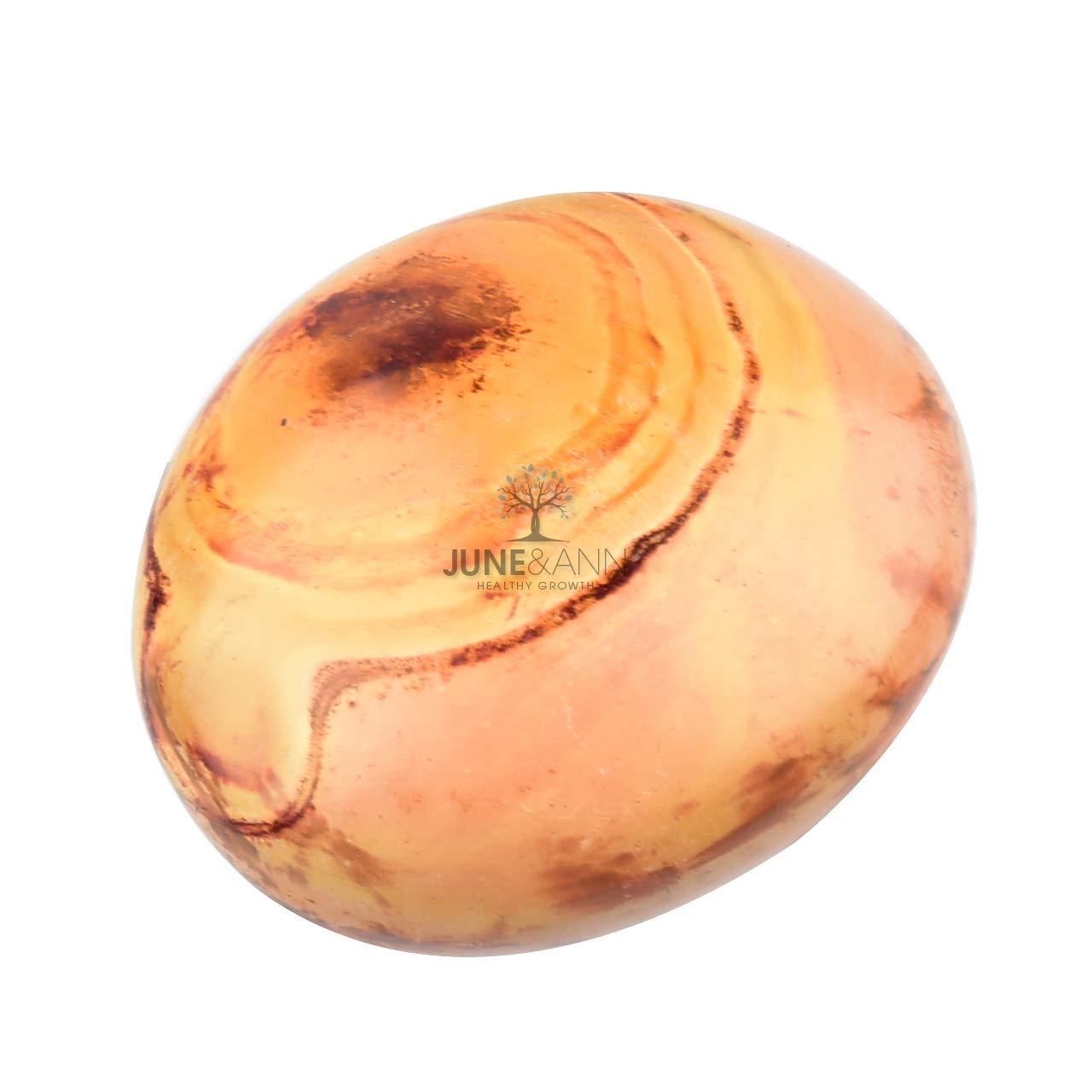 June&Ann Natural Ocean Jasper Palm Stones Healing Gemstone Therapy Worry Crystal Stones for Meditation Chakra Balancing Collection, Irregular Shape