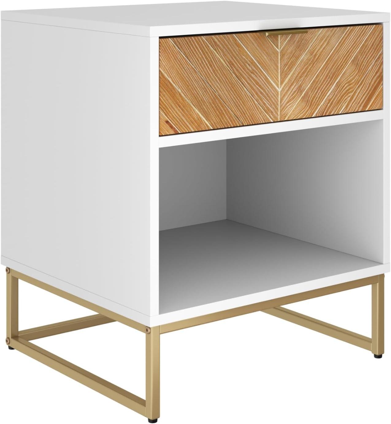 19'' W Metal Nightstand