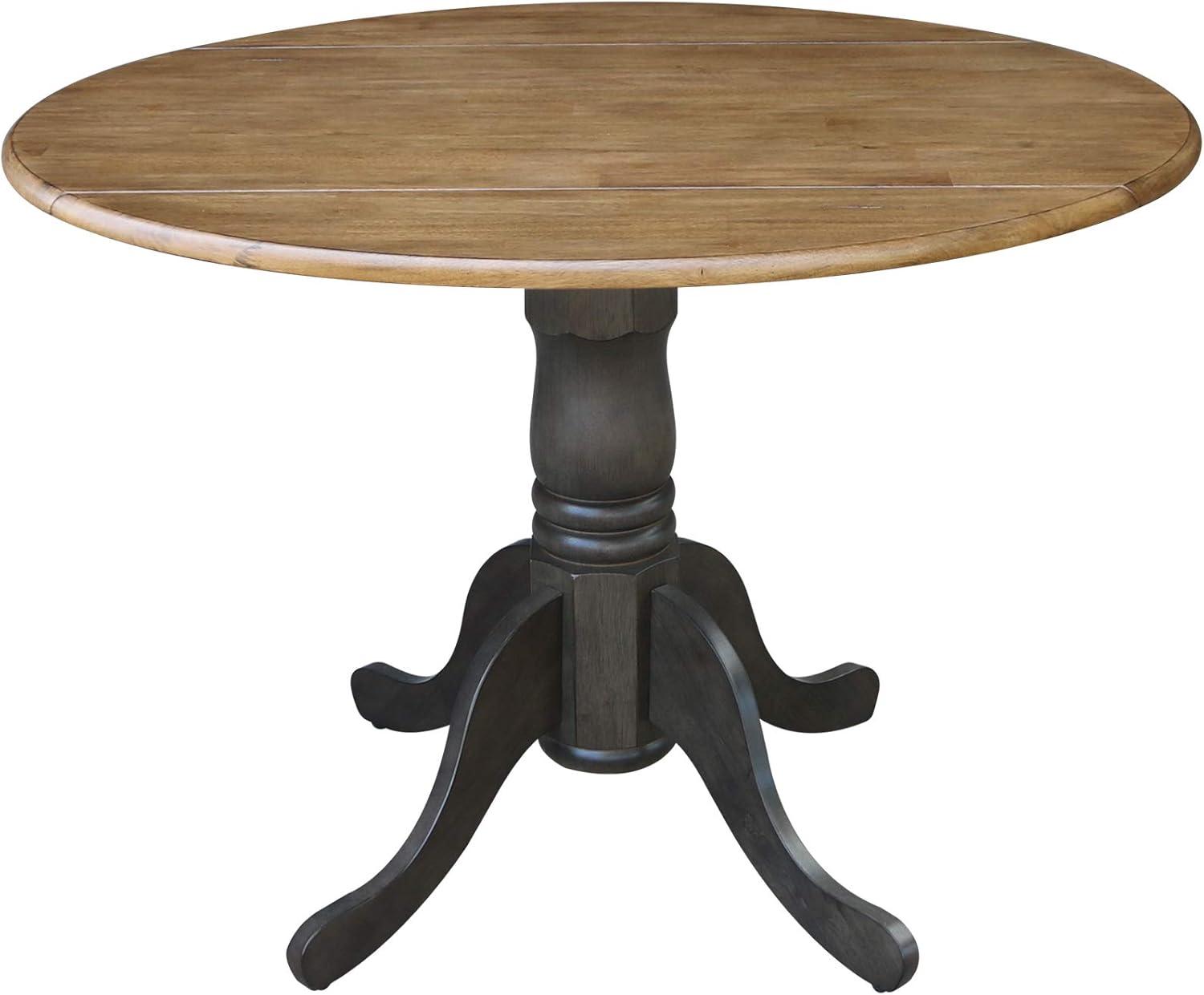 42" Mason Round Dual Drop Leaf Dining Table - International Concepts